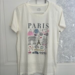 Paris Graphic Tee with Illustrations
